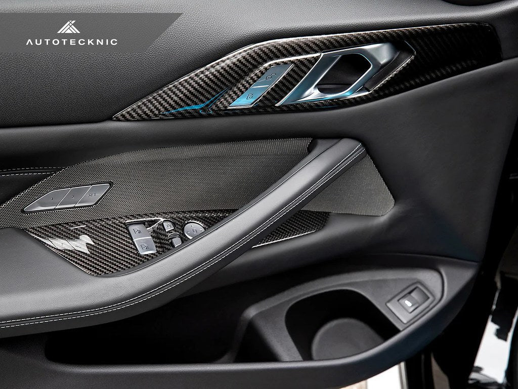 AutoTecknic Dry Carbon Window Switch Panel Trim Set - G22 4-Series-Interior-Silicon Valley Bimmer