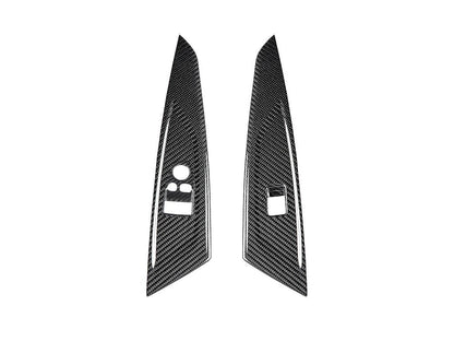 AutoTecknic Dry Carbon Window Switch Panel Trim Set - G22 4-Series-Interior-Silicon Valley Bimmer
