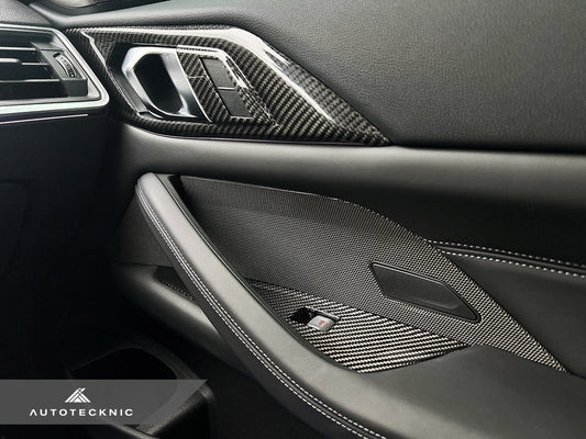 AutoTecknic Dry Carbon Window Switch Panel Trim Set - G82 M4