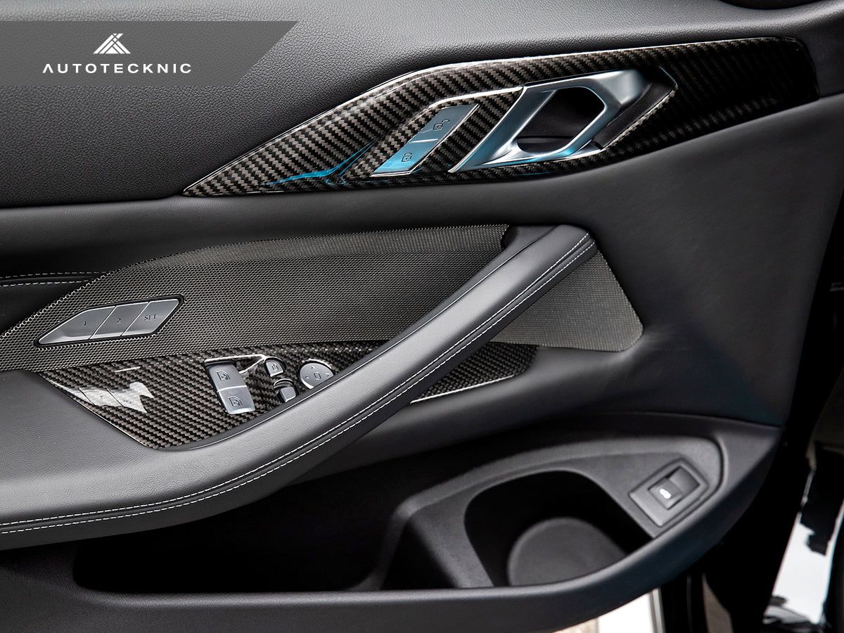 AutoTecknic Dry Carbon Window Switch Panel Trim Set - G82 M4