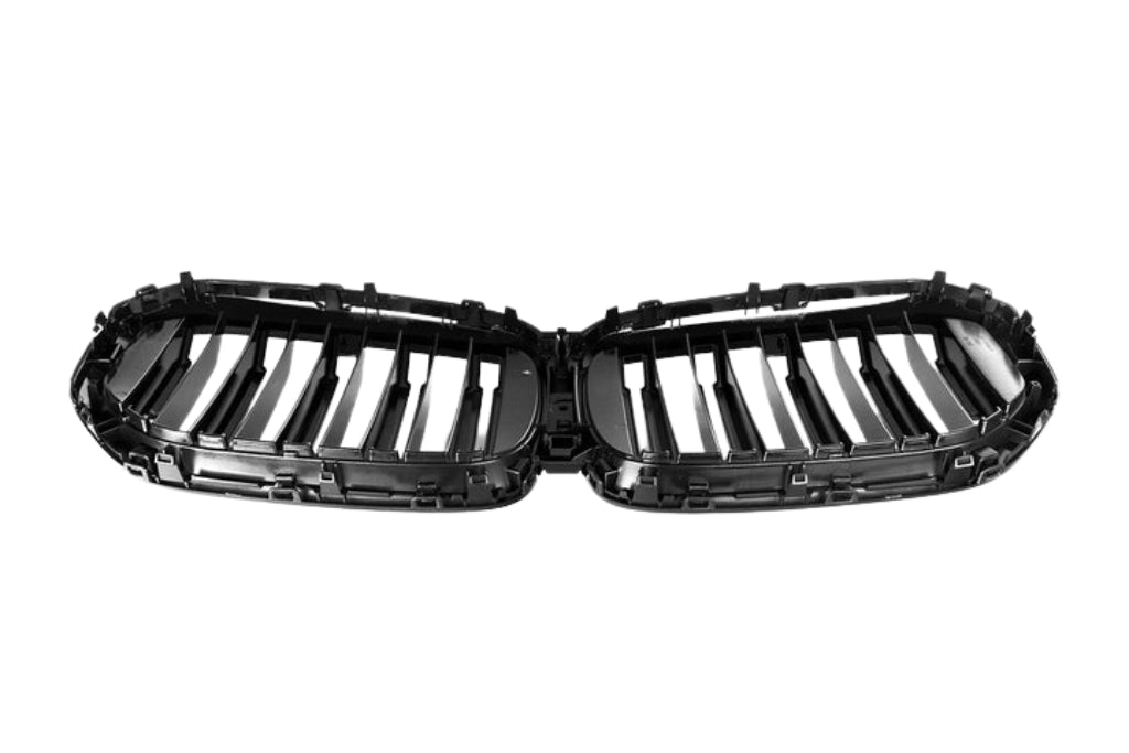 AutoTecknic Dual-Slat Gloss Black Front Grille - G05 X5 LCI-Exterior-Silicon Valley Bimmer