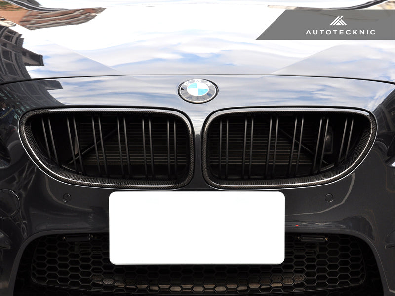AutoTecknic Dual-Slats Carbon Fiber Front Grille Set - F06 Gran Coupe / F12 Coupe / F13 Cabrio | 6 Series & M6-Exterior-Silicon Valley Bimmer
