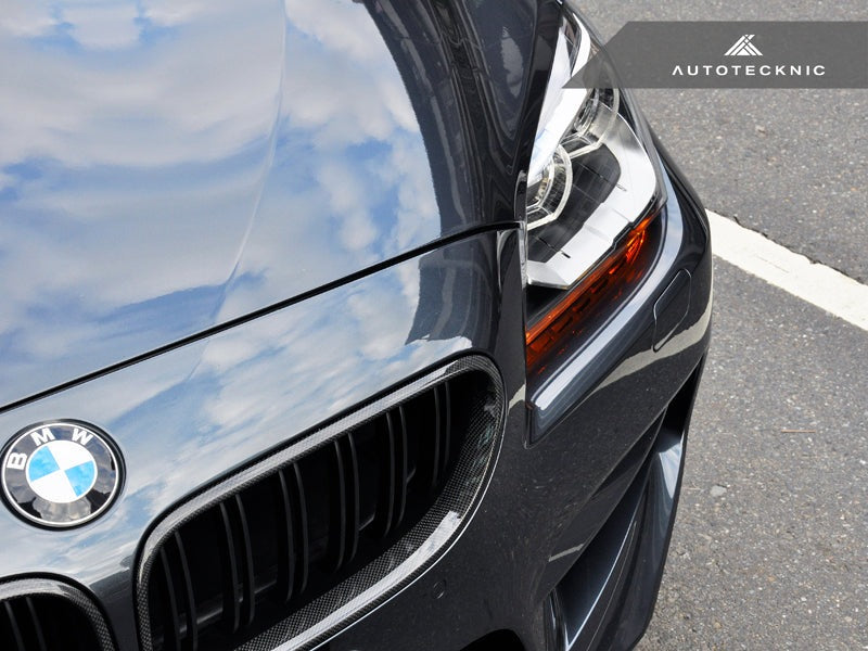 AutoTecknic Dual-Slats Carbon Fiber Front Grille Set - F06 Gran Coupe / F12 Coupe / F13 Cabrio | 6 Series & M6-Exterior-Silicon Valley Bimmer