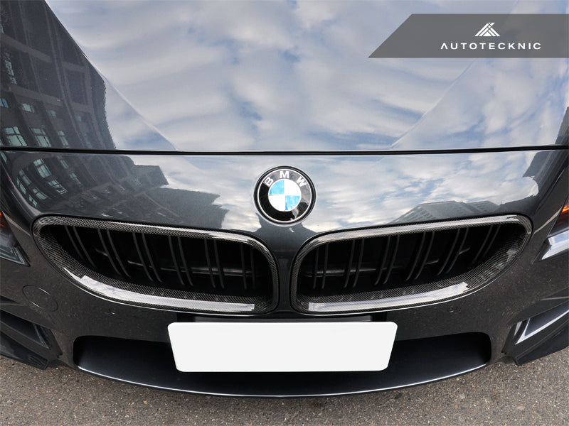 AutoTecknic Dual-Slats Carbon Fiber Front Grille Set - F06 Gran Coupe / F12 Coupe / F13 Cabrio | 6 Series & M6-Exterior-Silicon Valley Bimmer