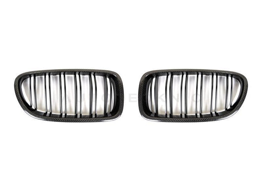 AutoTecknic Dual-Slats Carbon Fiber Front Grille Set - F10 5-Series | M5-Exterior-Silicon Valley Bimmer