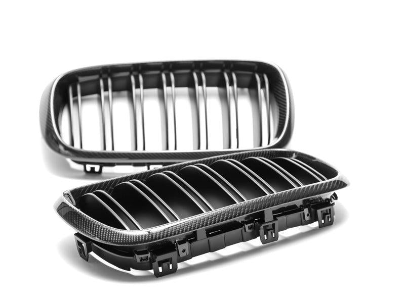 AutoTecknic Dual-Slats Carbon Fiber Front Grille Set - F15 X5 | F85 X5M & F16 X6 | F86 X6M-Exterior-Silicon Valley Bimmer