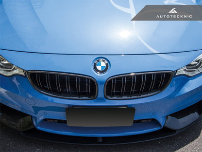 AutoTecknic Dual-Slats Carbon Fiber Front Grille Set - F32/ F36 4-Series | F80 M3 | F82 M4-Exterior-Silicon Valley Bimmer
