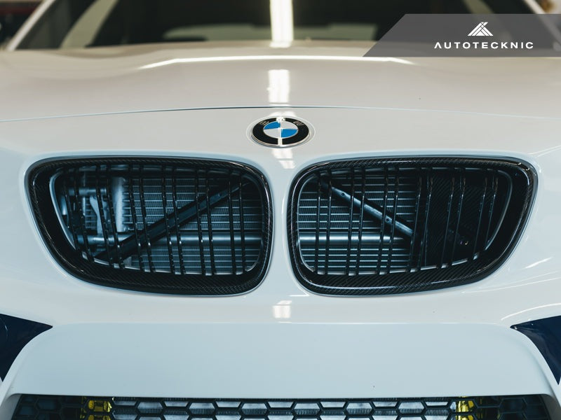 AutoTecknic Dual-Slats Carbon Fiber Front Grille Set - F87 M2 | F22 2-Series-Exterior-Silicon Valley Bimmer