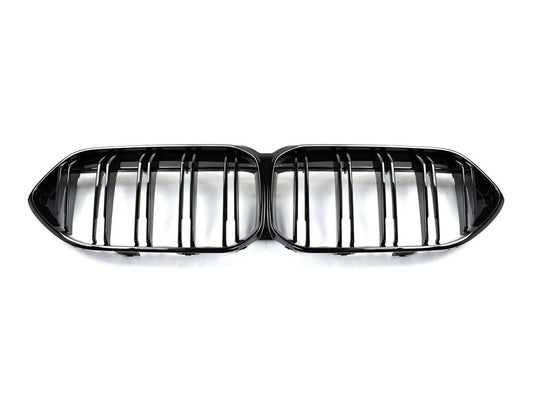 AutoTecknic Dual-Slats Gloss Black Front Grille - F44 2-Series Gran Coupe-Exterior-Silicon Valley Bimmer