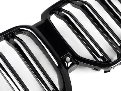 AutoTecknic Dual-Slats Gloss Black Front Grille - G06 X6 LCI-Exterior-Silicon Valley Bimmer