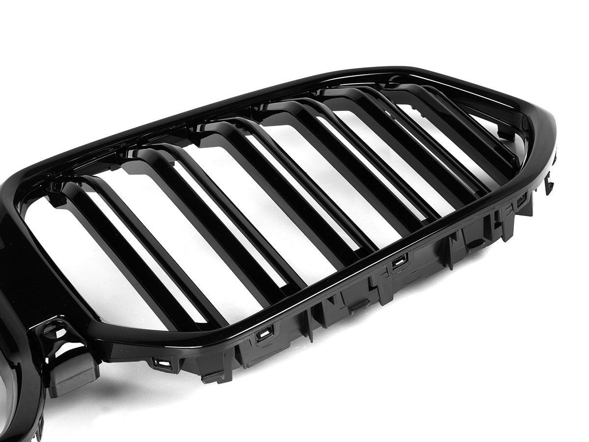 AutoTecknic Dual-Slats Gloss Black Front Grille - G06 X6 LCI-Exterior-Silicon Valley Bimmer