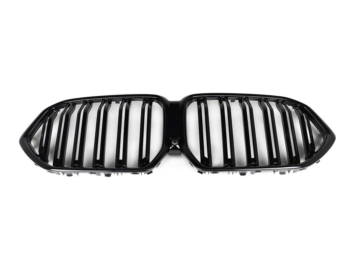 AutoTecknic Dual-Slats Gloss Black Front Grille - G06 X6 LCI-Exterior-Silicon Valley Bimmer