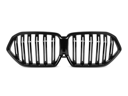 AutoTecknic Dual-Slats Gloss Black Front Grille - G06 X6 LCI-Exterior-Silicon Valley Bimmer