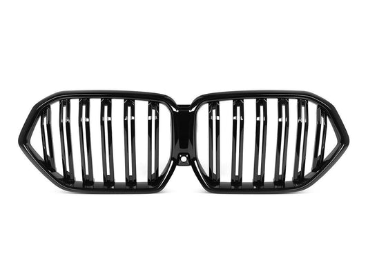 AutoTecknic Dual-Slats Gloss Black Front Grille - G06 X6 LCI-Exterior-Silicon Valley Bimmer