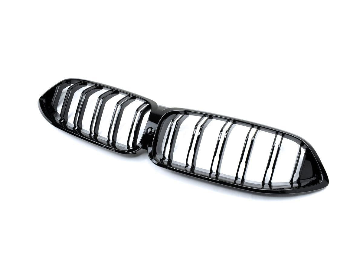AutoTecknic Dual-Slats Gloss Black Front Grille - G14/ G15/ G16 8-Series-Exterior-Silicon Valley Bimmer
