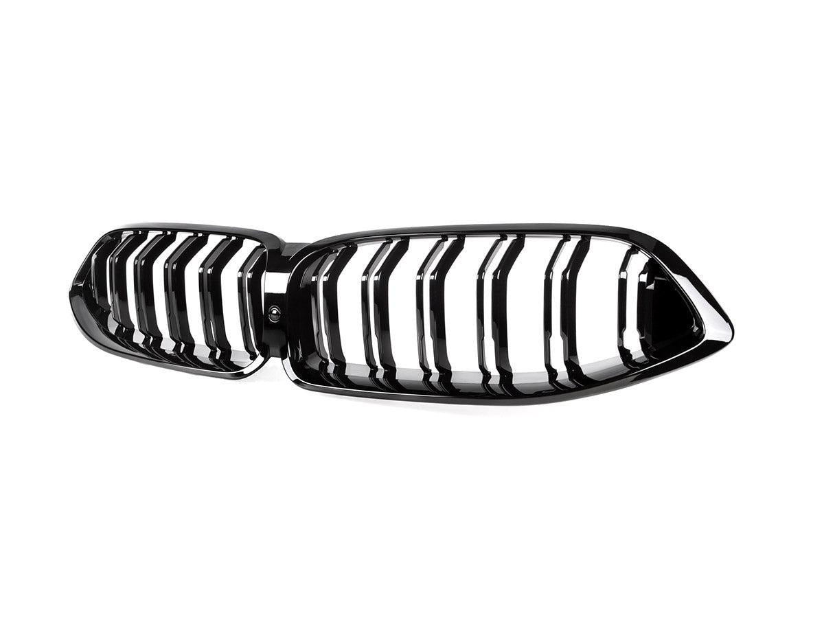 AutoTecknic Dual-Slats Gloss Black Front Grille - G14/ G15/ G16 8-Series-Exterior-Silicon Valley Bimmer