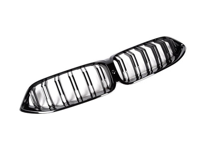 AutoTecknic Dual-Slats Gloss Black Front Grille - G14/ G15/ G16 8-Series-Exterior-Silicon Valley Bimmer