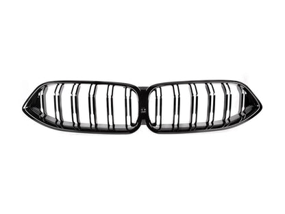 AutoTecknic Dual-Slats Gloss Black Front Grille - G14/ G15/ G16 8-Series-Exterior-Silicon Valley Bimmer