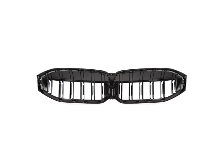 AutoTecknic Dual-Slats Gloss Black Front Grille - G20 3-Series LCI-Exterior-Silicon Valley Bimmer