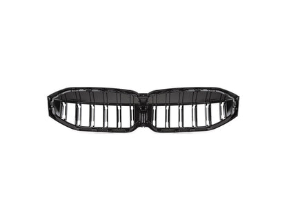 AutoTecknic Dual-Slats Gloss Black Front Grille - G20 3-Series LCI-Exterior-Silicon Valley Bimmer