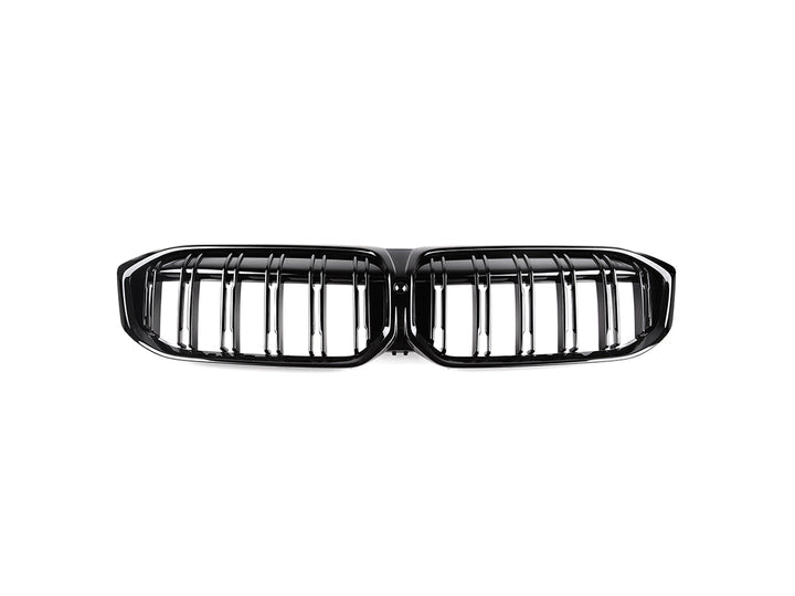 AutoTecknic Dual-Slats Gloss Black Front Grille - G20 3-Series LCI-Exterior-Silicon Valley Bimmer