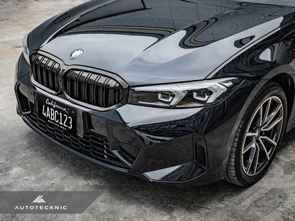 AutoTecknic Dual-Slats Gloss Black Front Grille - G20 3-Series LCI-Exterior-Silicon Valley Bimmer