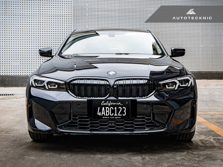 AutoTecknic Dual-Slats Gloss Black Front Grille - G20 3-Series LCI-Exterior-Silicon Valley Bimmer