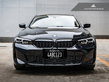 AutoTecknic Dual-Slats Gloss Black Front Grille - G20 3-Series LCI-Exterior-Silicon Valley Bimmer