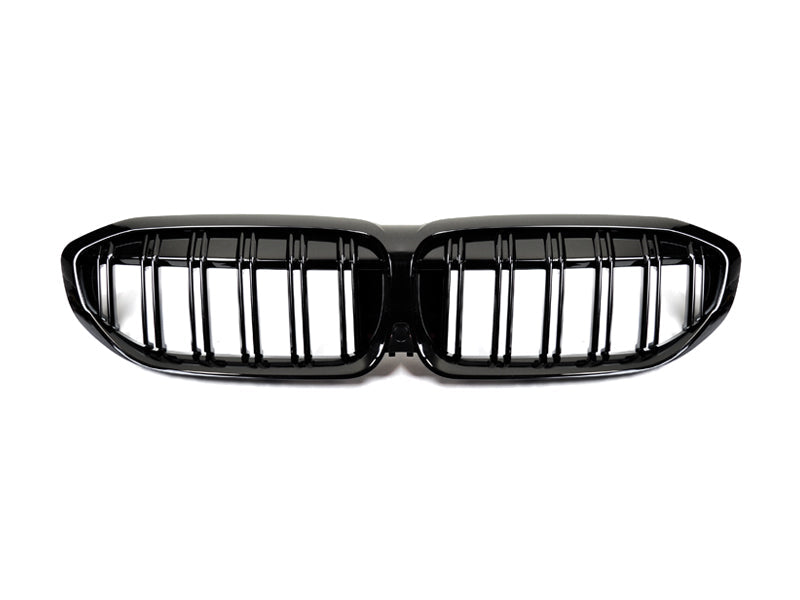 AutoTecknic Dual-Slats Gloss Black Front Grille - G20 3-Series Pre-LCI-Exterior-Silicon Valley Bimmer