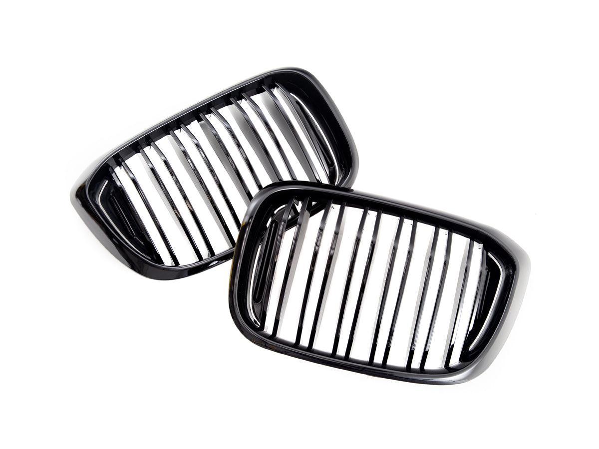AutoTecknic Dual-Slats Gloss Black Front Grille Set - G01 X3 | G02 X4 Pre-LCI-Exterior-Silicon Valley Bimmer