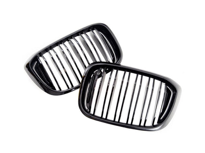 AutoTecknic Dual-Slats Gloss Black Front Grille Set - G01 X3 | G02 X4 Pre-LCI-Exterior-Silicon Valley Bimmer