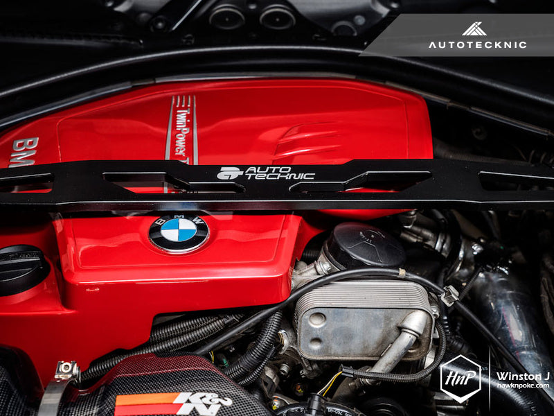 AutoTecknic Front Aluminum Strut Brace - F30/ F31 3-Series | F32/ F36 4-Series-Suspension-Silicon Valley Bimmer