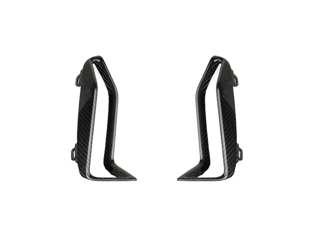 AutoTecknic G20 3-Series M-Sport Dry Carbon Front Bumper Grille Trim Set-Exterior-Silicon Valley Bimmer