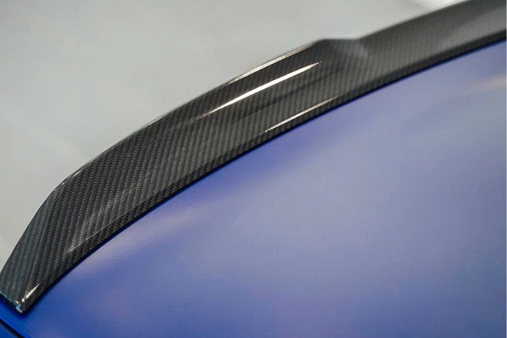 AutoTecknic G80 M3 / G20 3-Series Dry Carbon V1 Elevated Trunk Spoiler-Exterior-Silicon Valley Bimmer
