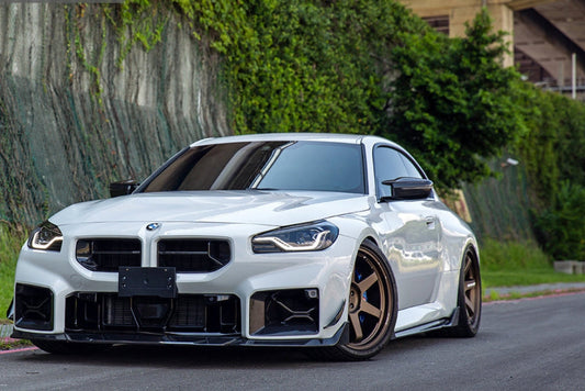 AutoTecknic G87 M2 Dry Carbon Podium Front Bumper Lower Vent Set-Exterior-Silicon Valley Bimmer