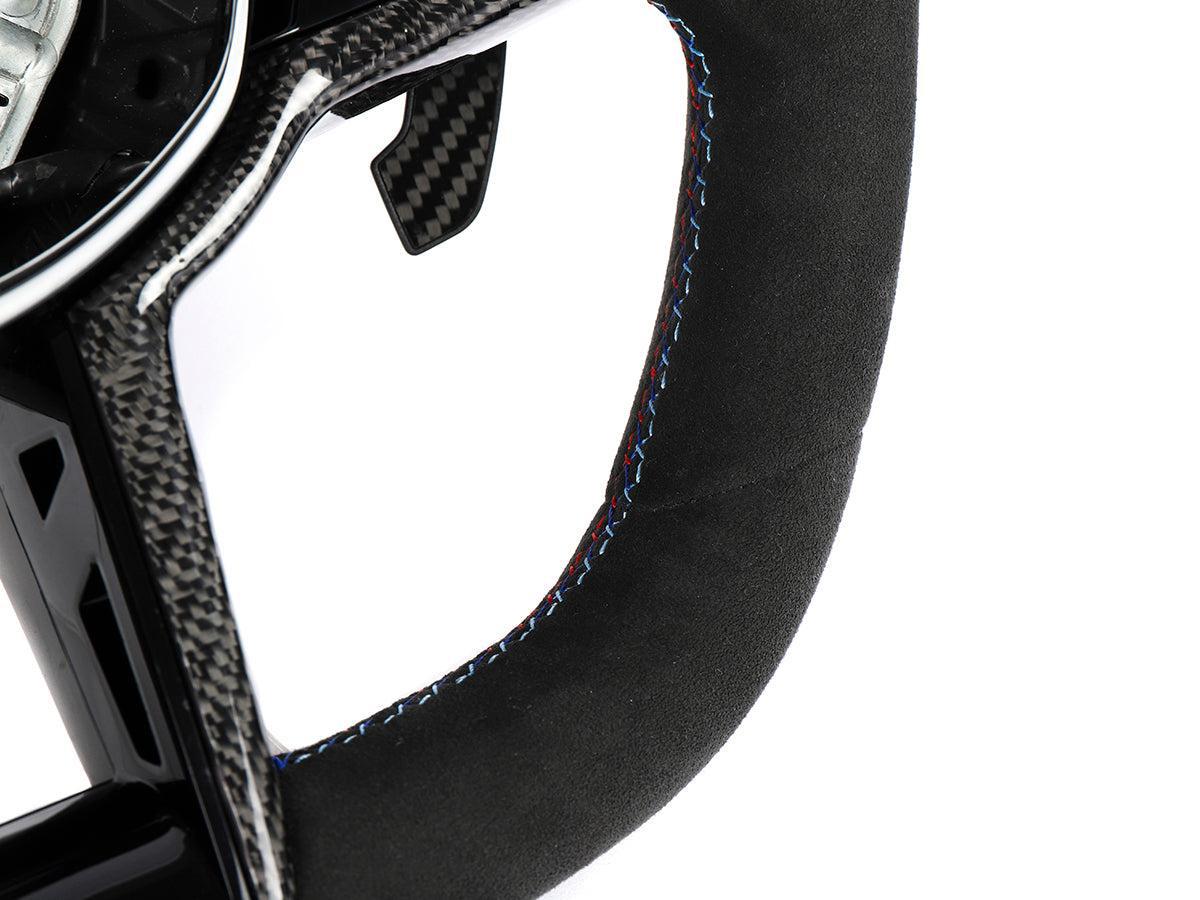AutoTecknic G8X LCI Alcantara Steering Wheel - G8X M2/ M3/ M4-Interior-Silicon Valley Bimmer