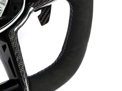 AutoTecknic G8X LCI Alcantara Steering Wheel - G8X M2/ M3/ M4-Interior-Silicon Valley Bimmer