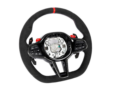 AutoTecknic G8X LCI Alcantara Steering Wheel - G8X M2/ M3/ M4-Interior-Silicon Valley Bimmer