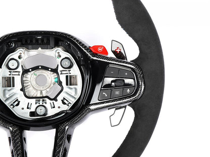 AutoTecknic G8X LCI Alcantara Steering Wheel - G8X M2/ M3/ M4-Interior-Silicon Valley Bimmer