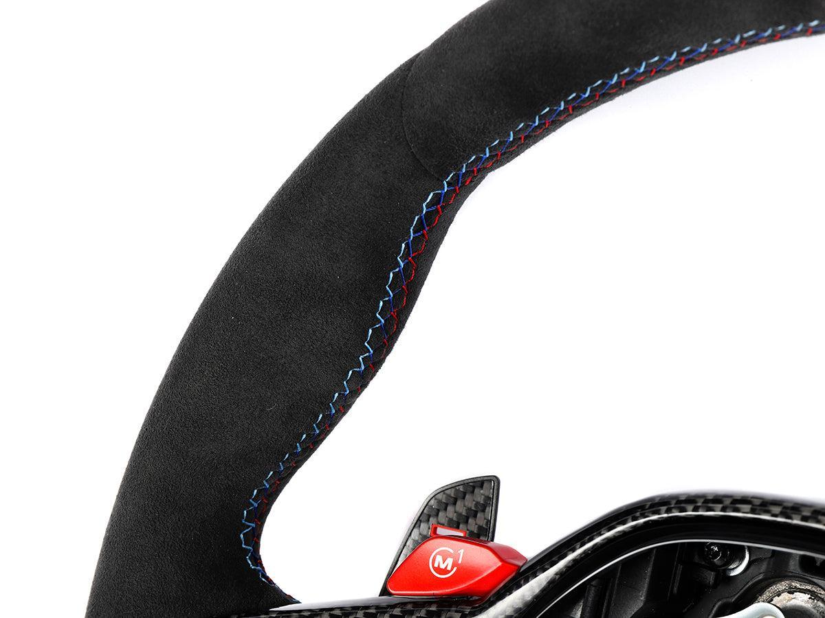 AutoTecknic G8X LCI Alcantara Steering Wheel - G8X M2/ M3/ M4-Interior-Silicon Valley Bimmer