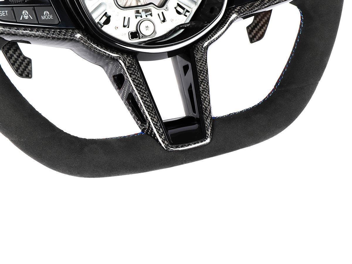 AutoTecknic G8X LCI Alcantara Steering Wheel - G8X M2/ M3/ M4-Interior-Silicon Valley Bimmer