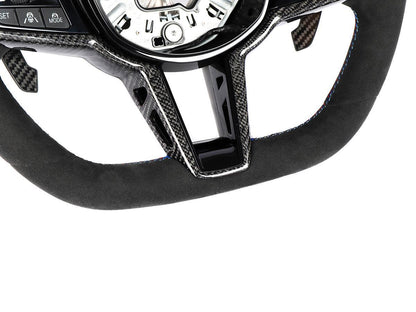 AutoTecknic G8X LCI Alcantara Steering Wheel - G8X M2/ M3/ M4-Interior-Silicon Valley Bimmer