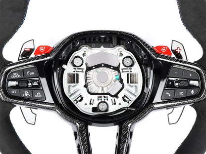 AutoTecknic G8X LCI Alcantara Steering Wheel - G8X M2/ M3/ M4-Interior-Silicon Valley Bimmer