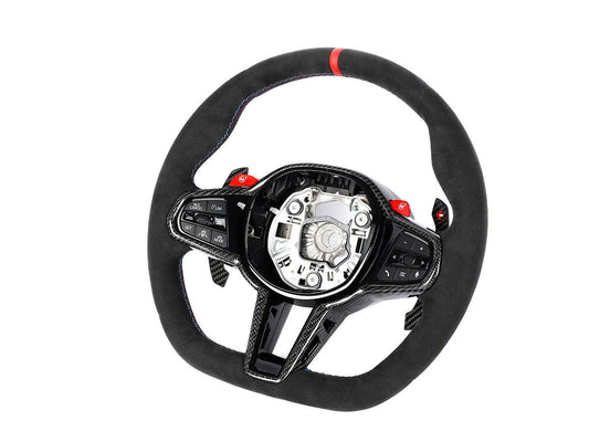 AutoTecknic G8X LCI Alcantara Steering Wheel - G8X M2/ M3/ M4-Interior-Silicon Valley Bimmer