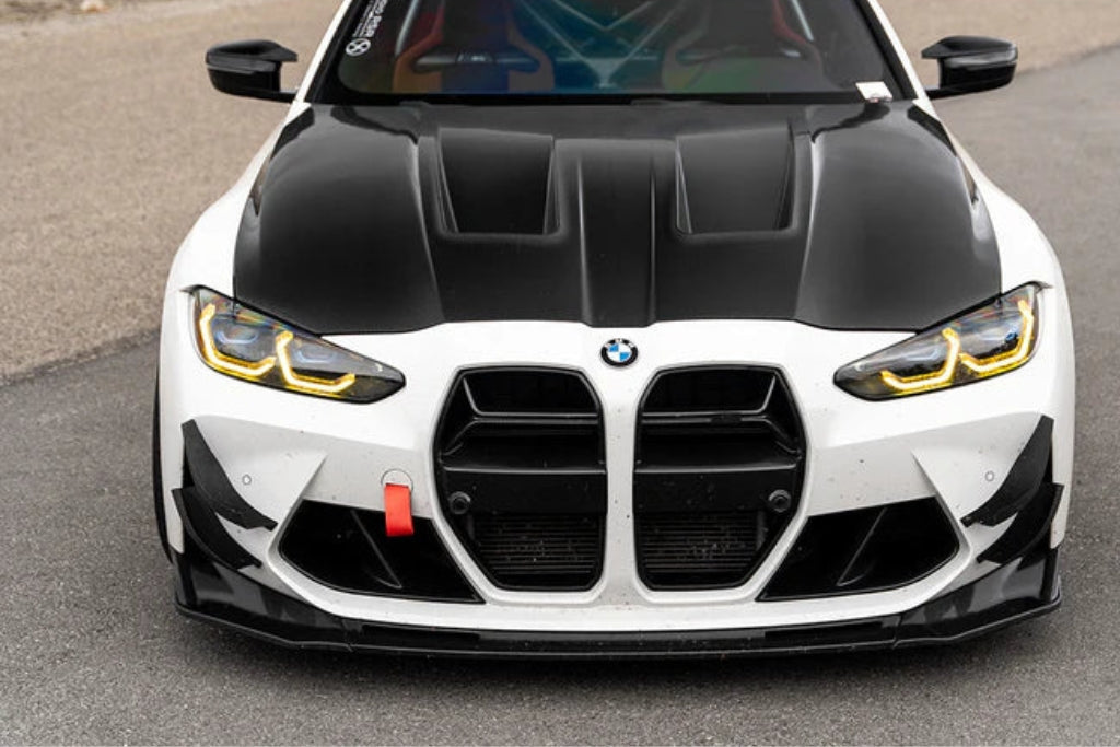 AutoTecknic G8X M3 / M4 Dry Carbon GT4 Bumper Canard Set-Exterior-Silicon Valley Bimmer