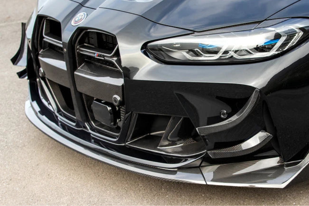 AutoTecknic G8X M3 / M4 Dry Carbon GT4 Bumper Canard Set-Exterior-Silicon Valley Bimmer