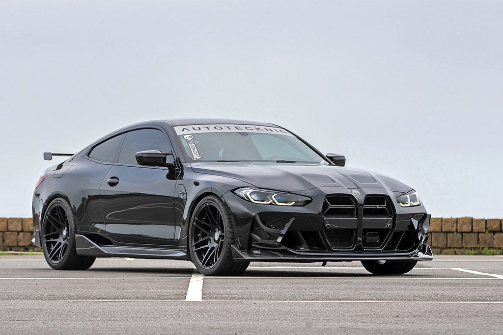 AutoTecknic G8X M3 / M4 Dry Carbon GT4 Bumper Canard Set-Exterior-Silicon Valley Bimmer