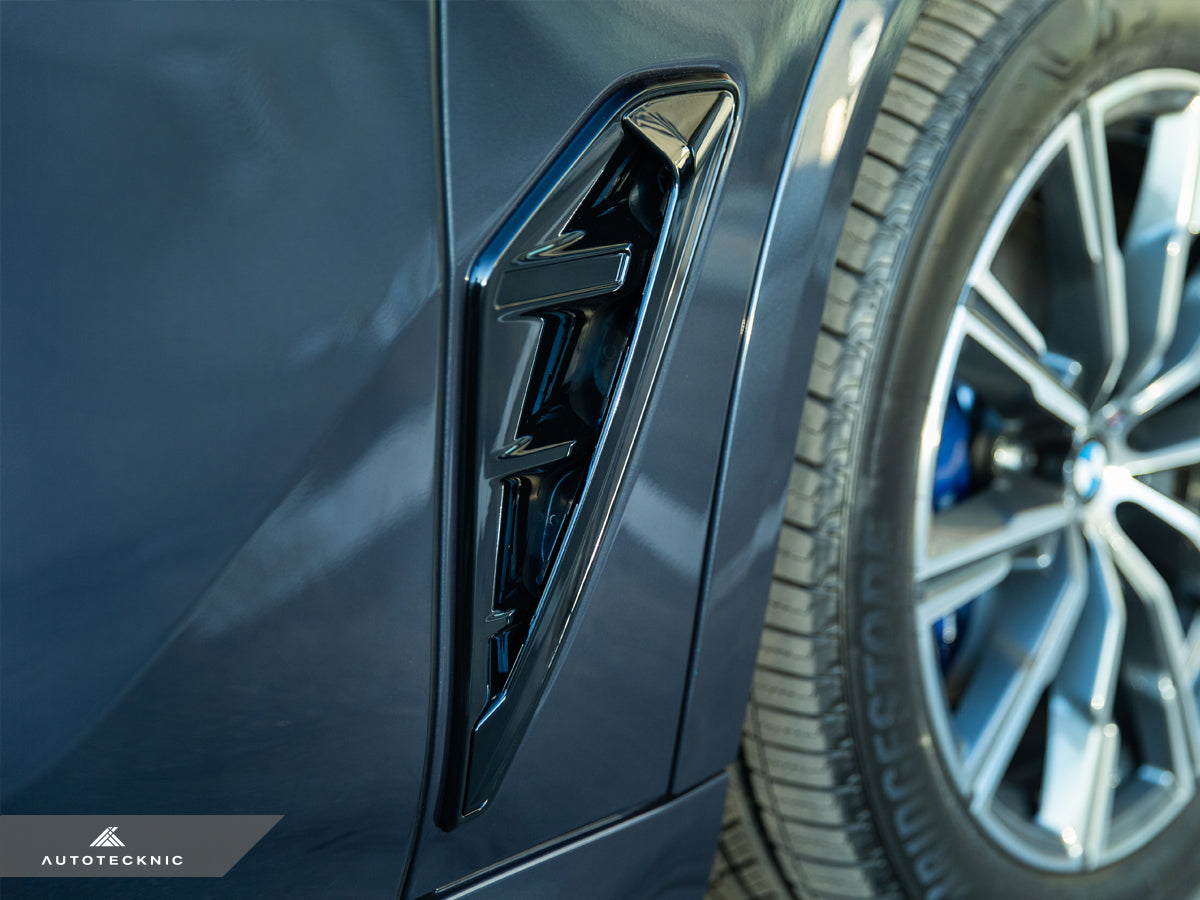 AutoTecknic Gloss Black Fender Trim Set - F95 X5M | G05 X5-Exterior-Silicon Valley Bimmer