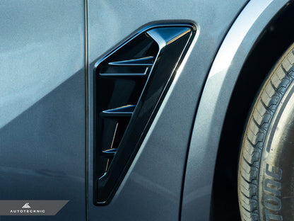 AutoTecknic Gloss Black Fender Trim Set - F95 X5M | G05 X5-Exterior-Silicon Valley Bimmer