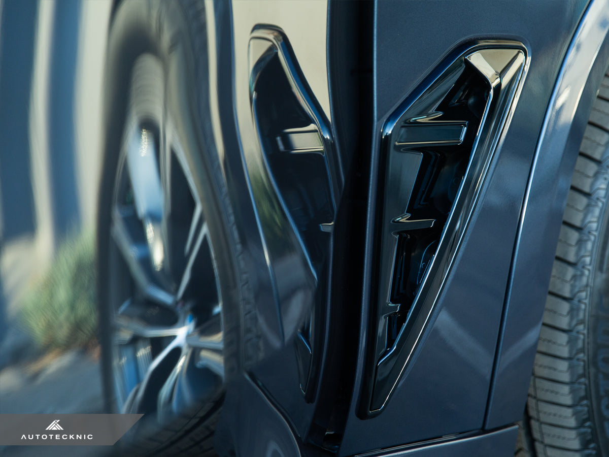 AutoTecknic Gloss Black Fender Trim Set - F95 X5M | G05 X5-Exterior-Silicon Valley Bimmer